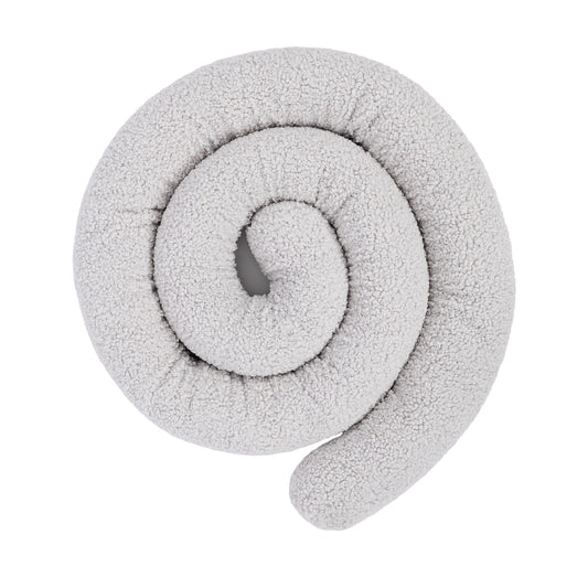 Baby-Bettumrandung Kissen – Safe Roll | Bärig Creme 200 cm