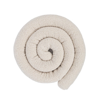 Baby Cot Bumper Pillow  -  Safe Roll | Bearly Cream 400 cm