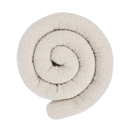 Baby Cot Bumper Pillow  -  Safe Roll | Bearly Cream 400 cm
