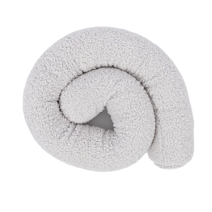 Baby-Bettumrandung Kissen - Safe Roll | Bearly Off White 150 cm