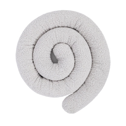 Baby Cot Bumper Pillow  -  Safe Roll | Bearly Off White 200 cm