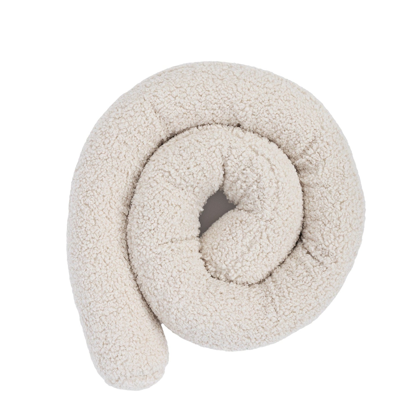 Baby Cot Bumper Pillow  -  Safe Roll | Bearly Off White 200 cm