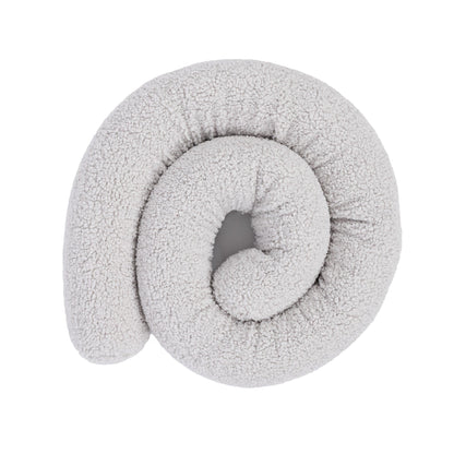 Baby Cot Bumper Pillow  -  Safe Roll | Bearly Off White 200 cm