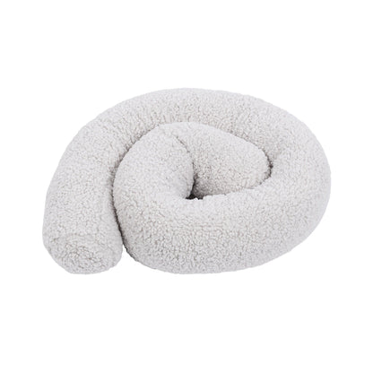 Baby Cot Bumper Pillow  -  Safe Roll | Bearly Off White 200 cm