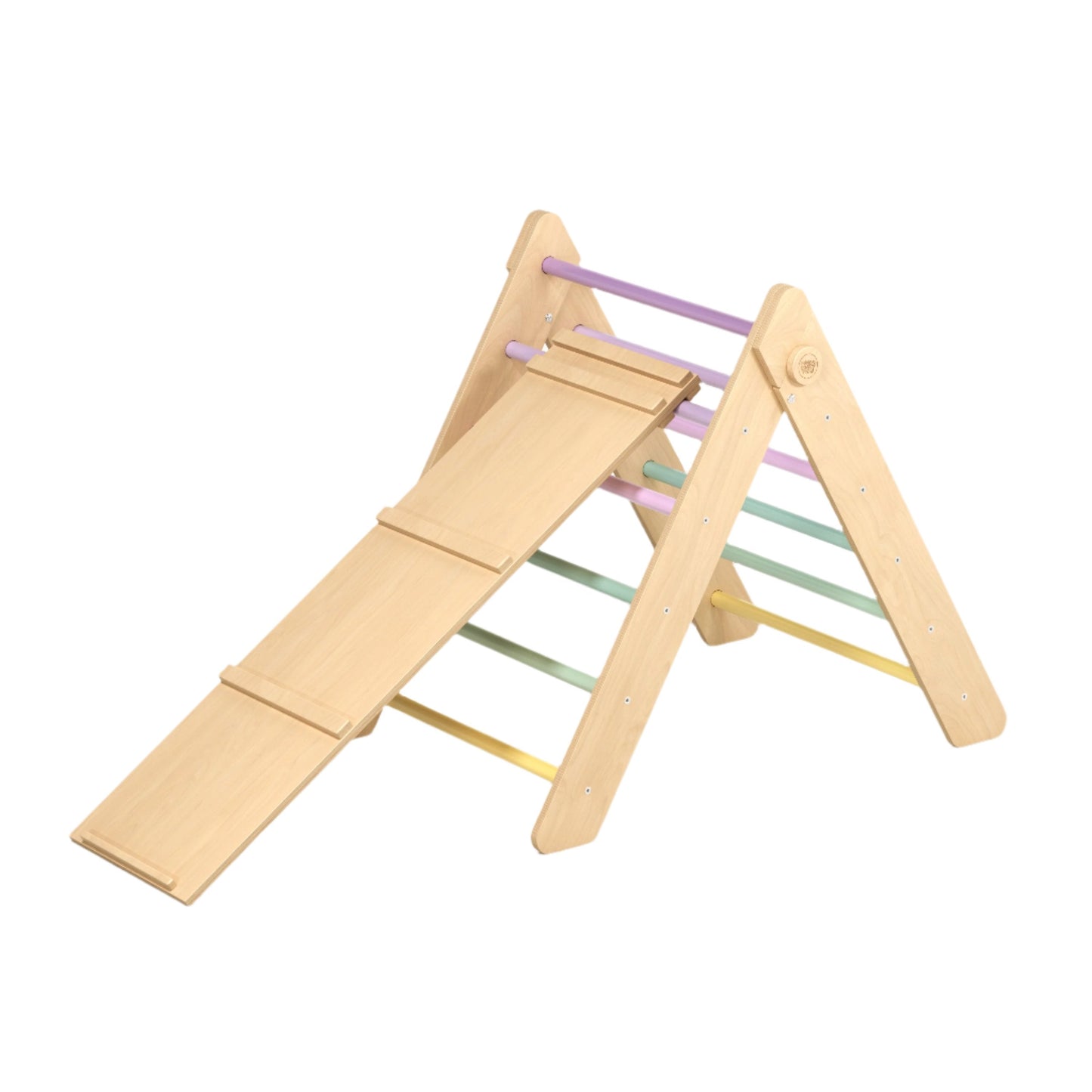 Pikler Triangle and double-sided board set - Bright