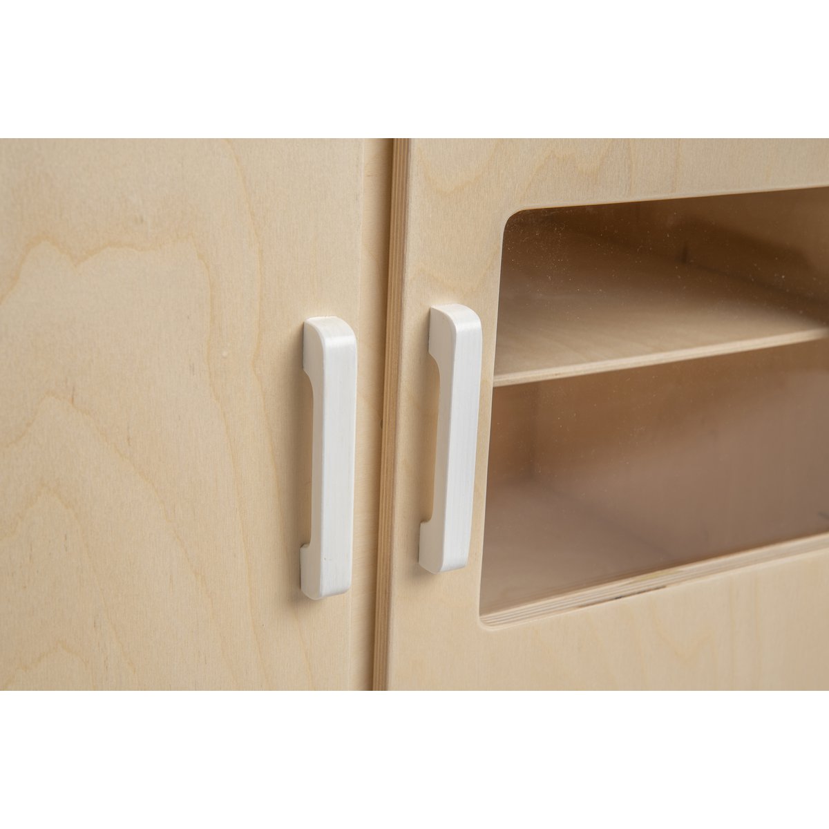 Van Dijk Toys houten speelgoed keuken / keukentje - Naturel met wit (Kinderopvang kwaliteit)