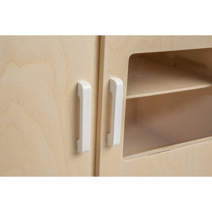 Van Dijk Toys houten speelgoed keuken / keukentje - Naturel met wit (Kinderopvang kwaliteit)