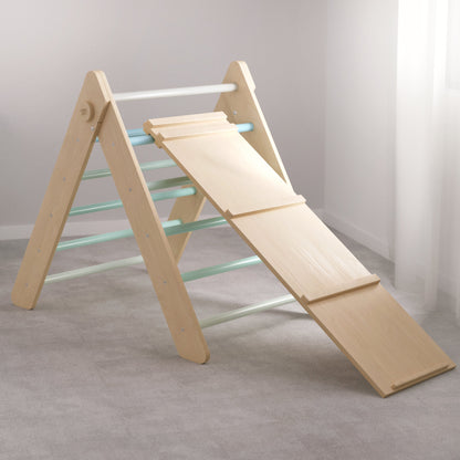 Pikler Triangle and double-sided board set - Bright