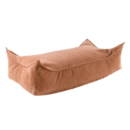 Slimcord Rechteckiger Puff, Ziegel