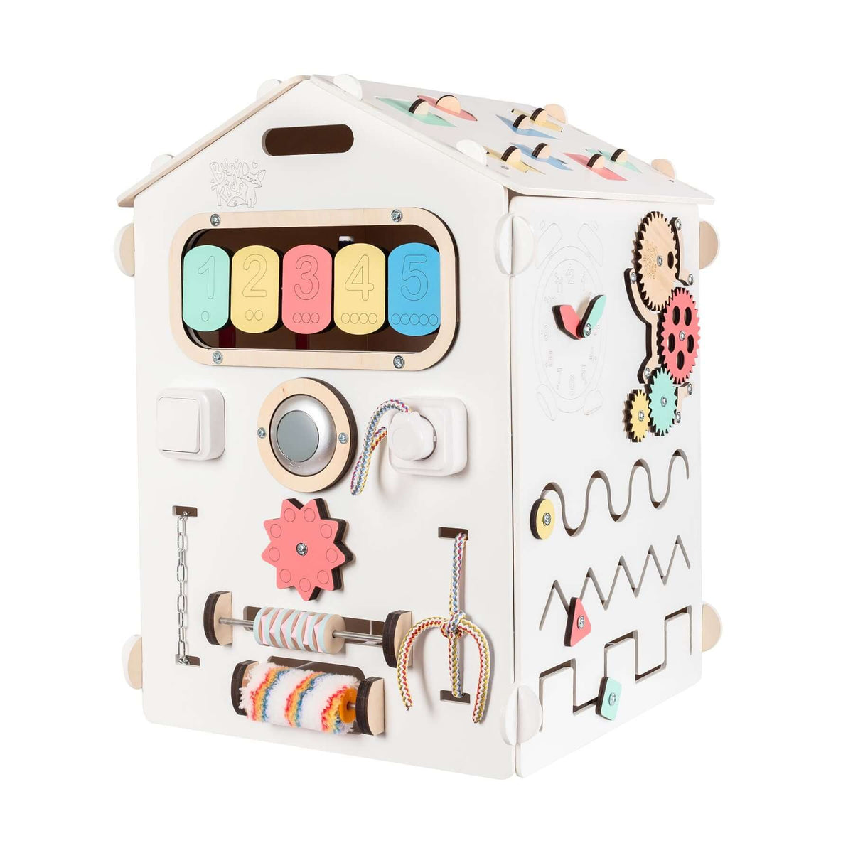 BusyBoard Sensory Play House - White
