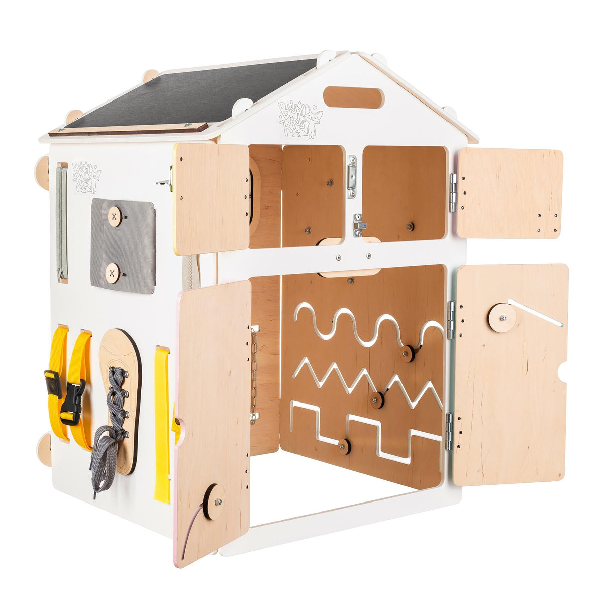 BusyBoard Sensory Play House White/Pastel - Limited Edition