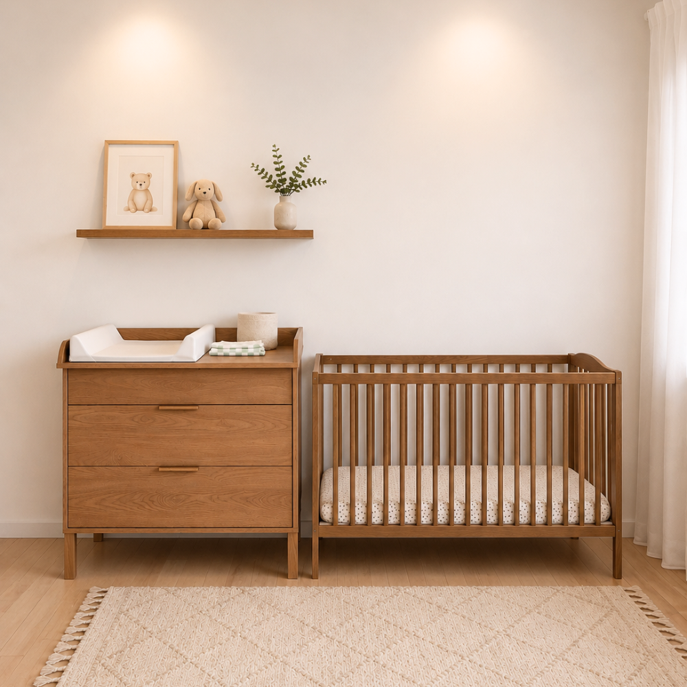 ATB ILA commode met verschoonblad – caramel eiken – aanvullende afbeelding