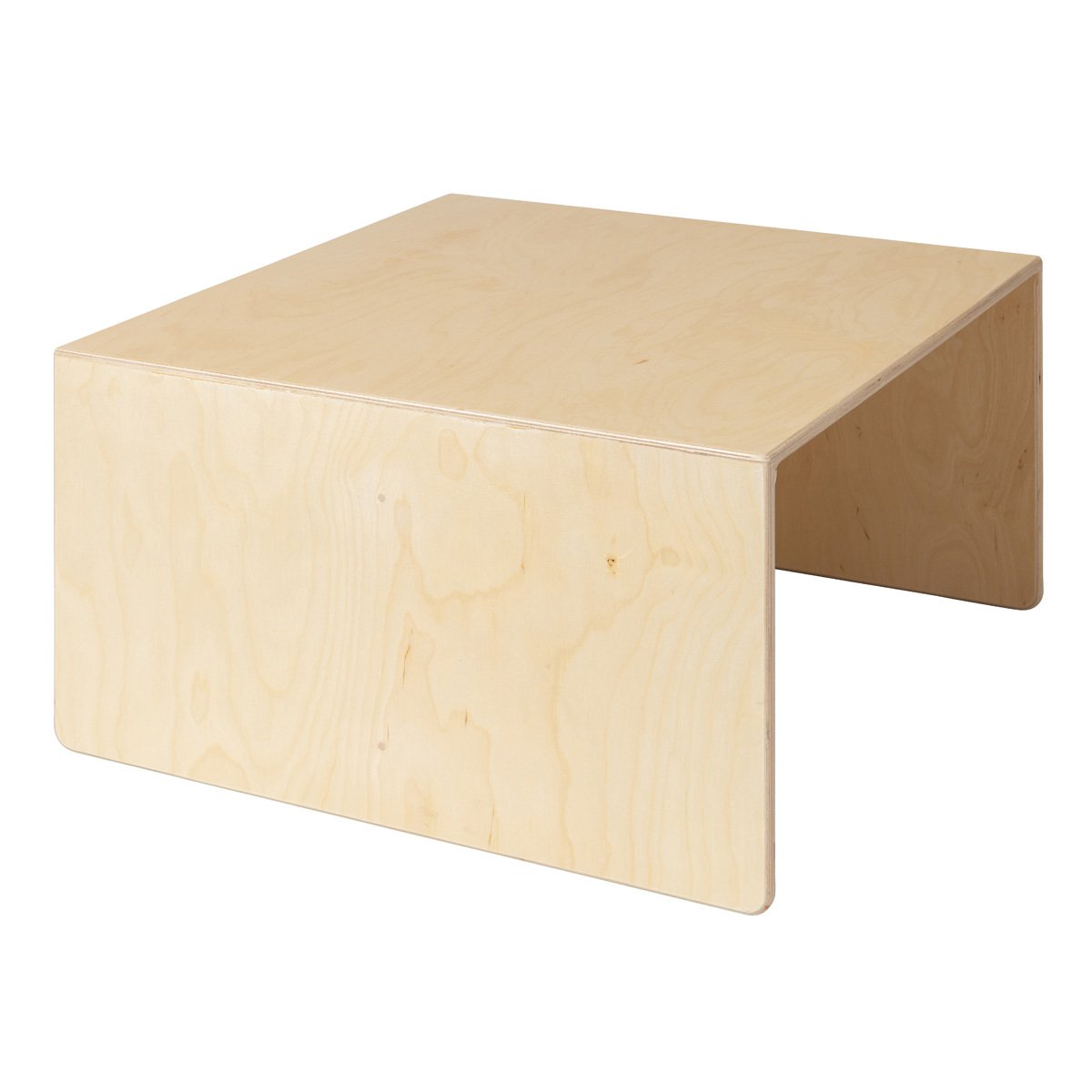 Houten kubustafel & kinderbank - 75x75x40 cm