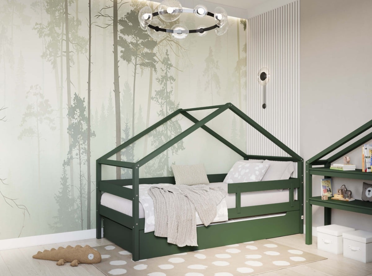 YappyHytte Huisbed - 200x90 cm - aanvullende productfoto Groen