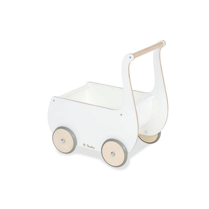 Poppenwagen 'Mette', wit