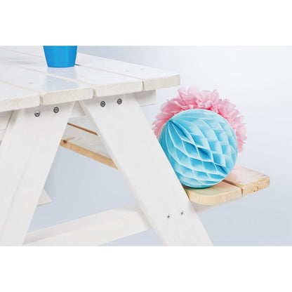 Picknickbank für Kinder "Nicki für 4", weiß