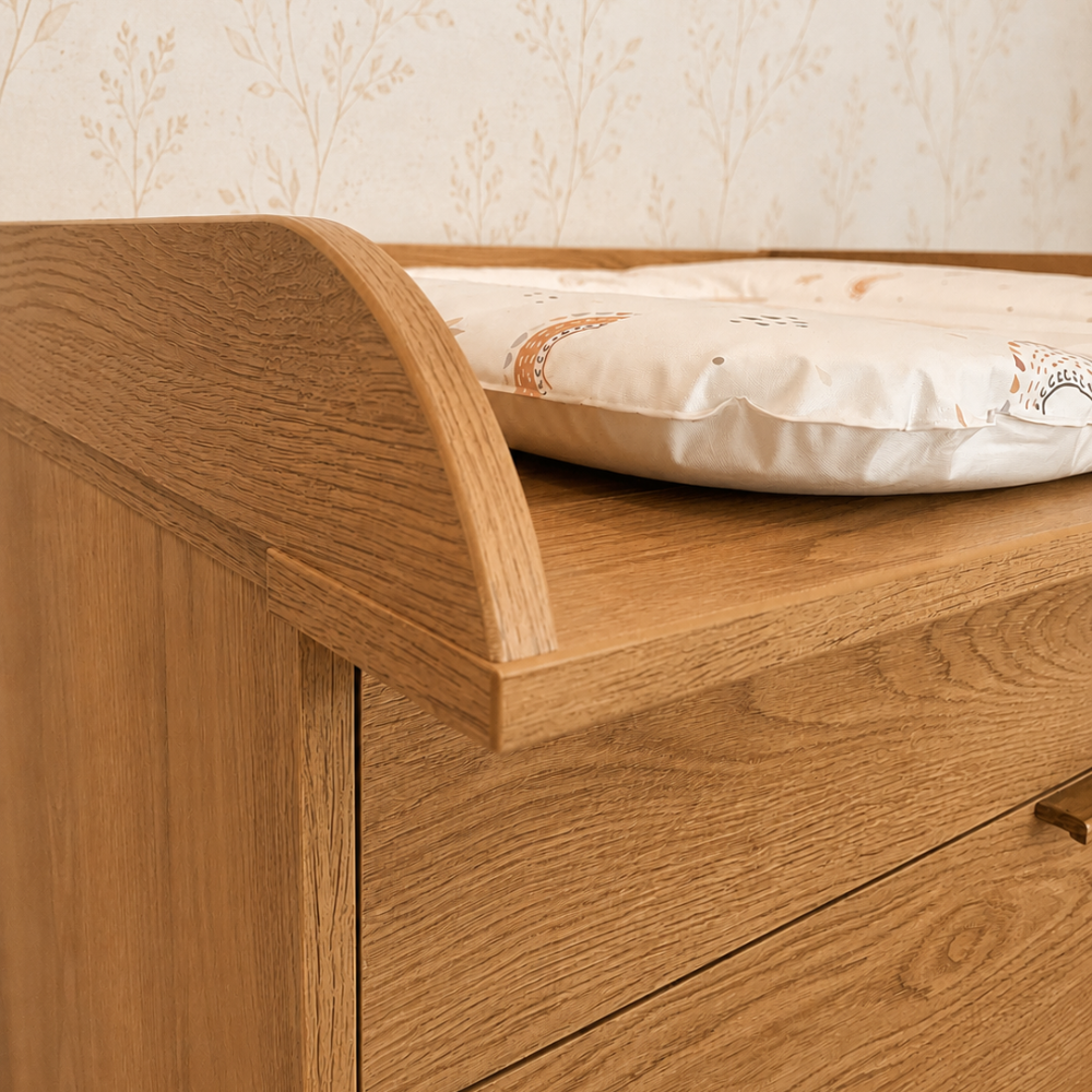 ATB ILA commode met verschoonblad – caramel eiken – aanvullende afbeelding