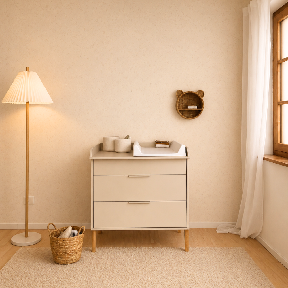 ATB ILA commode met verschoonblad – cashmere – aanvullende afbeelding