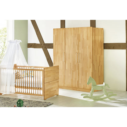 Natura wide wardrobe – Solid beech wood