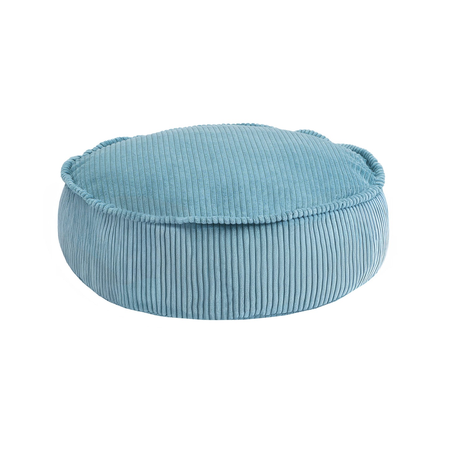 Ästhetischer runder Pouf, Türkis