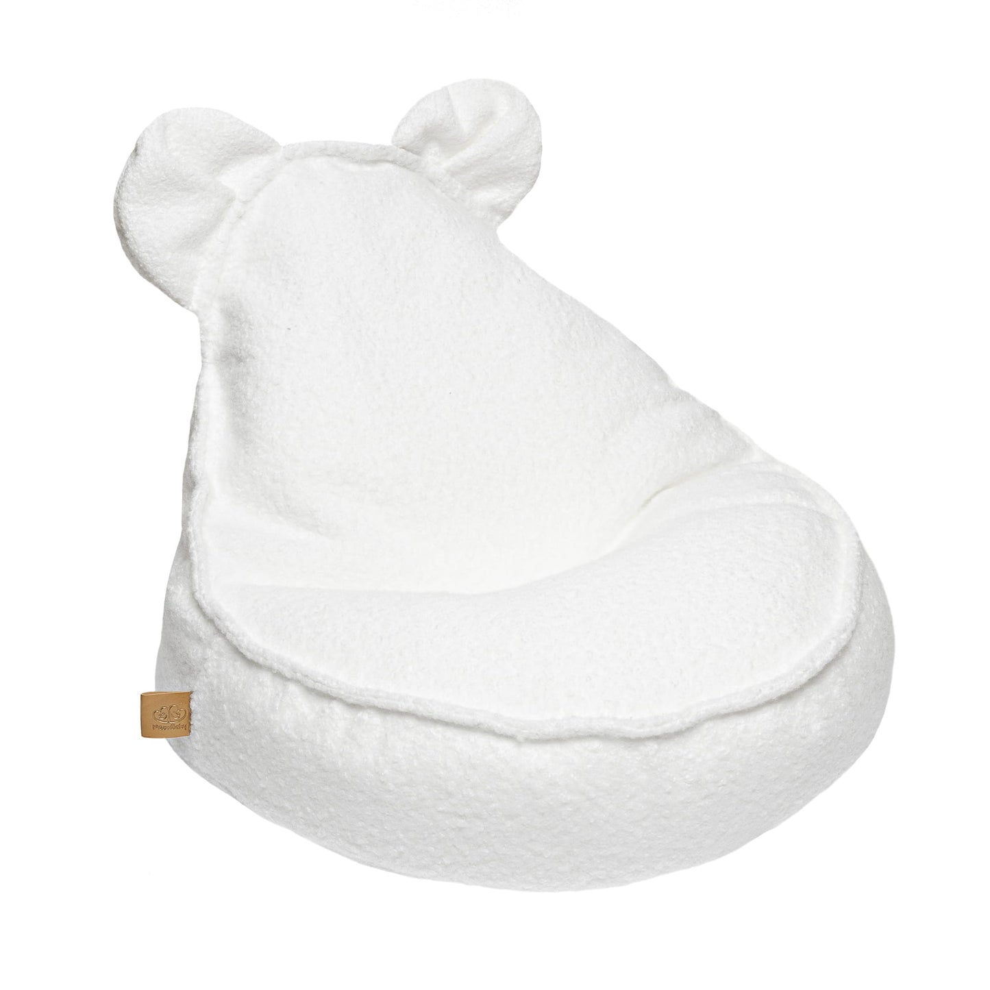 Bouclé Teddy Sako Tasche, Weiß