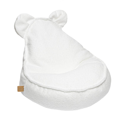 Bouclé Teddy Sako Tasche, Weiß