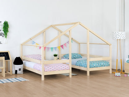 House bed Villy - wooden children's bed for 2 - duo bed house