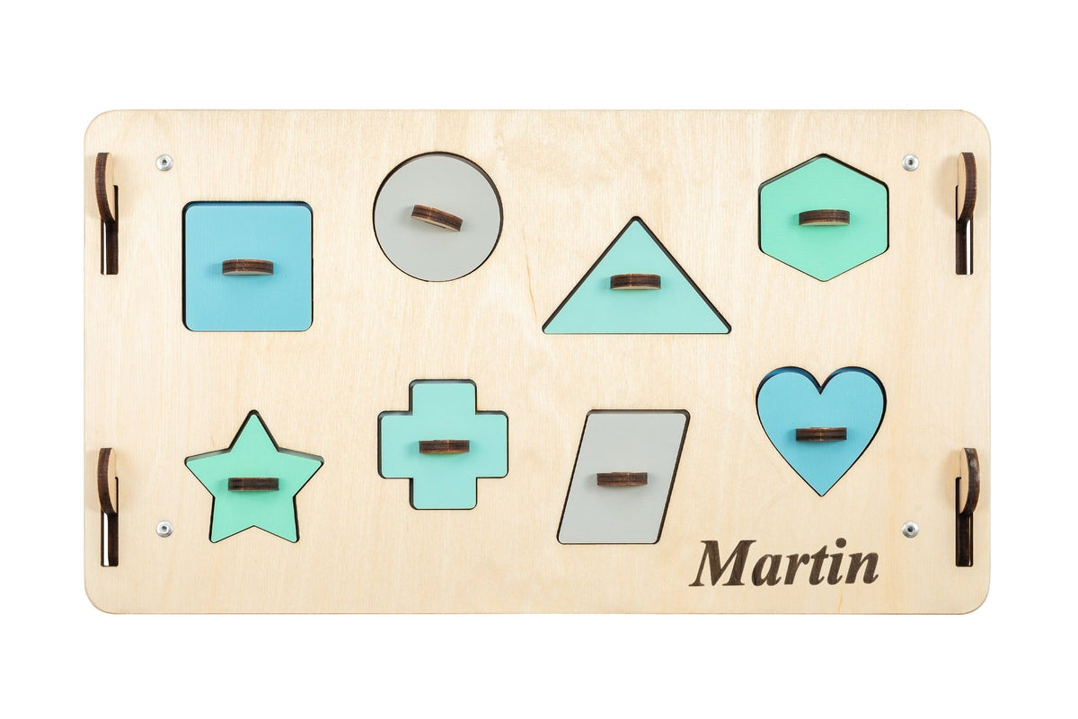 BusyKids Busy Board speelhuisje – naturel mint, limited edition
