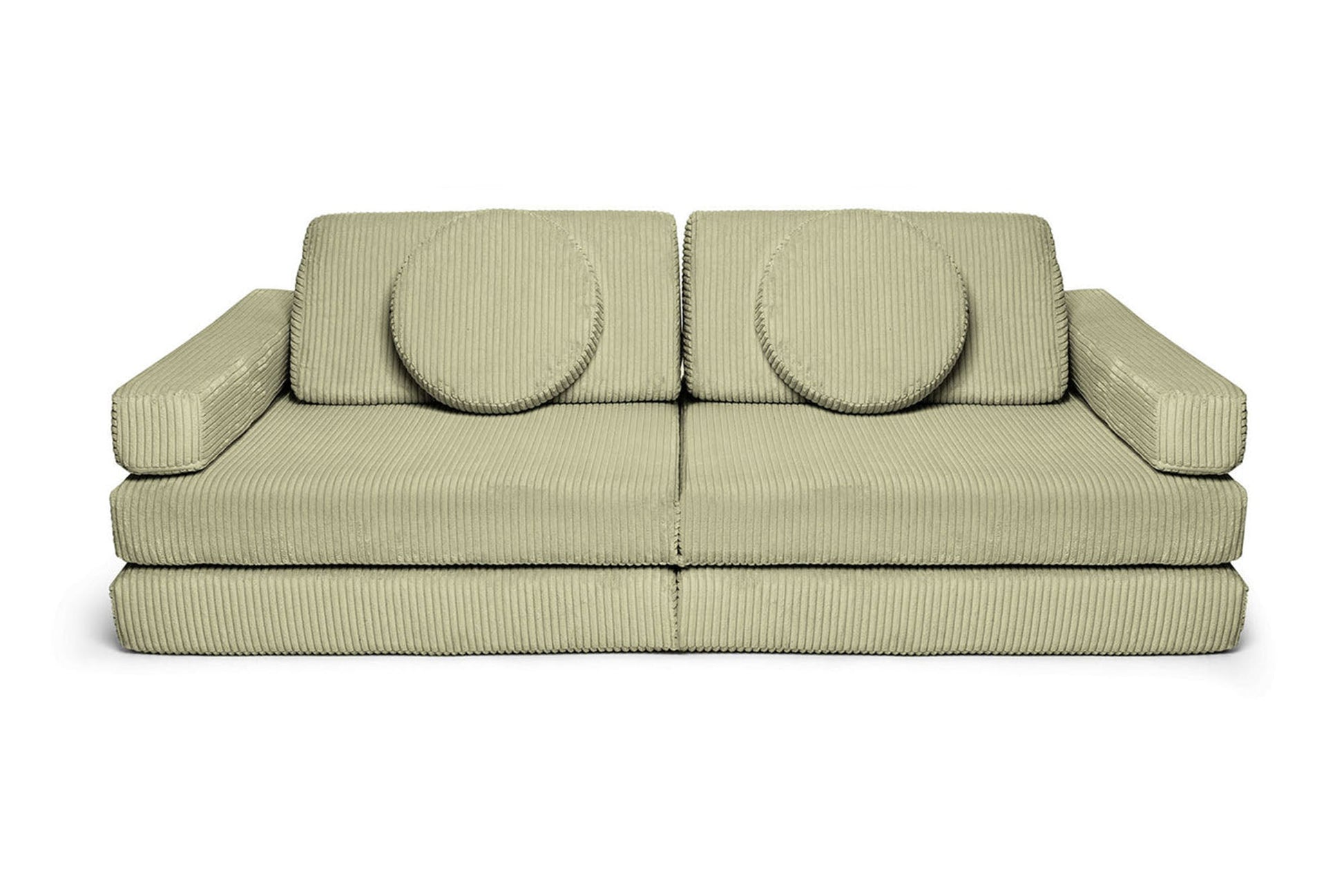 Shappy Speelbank Pure Corduroy in Matcha – vooraanzicht