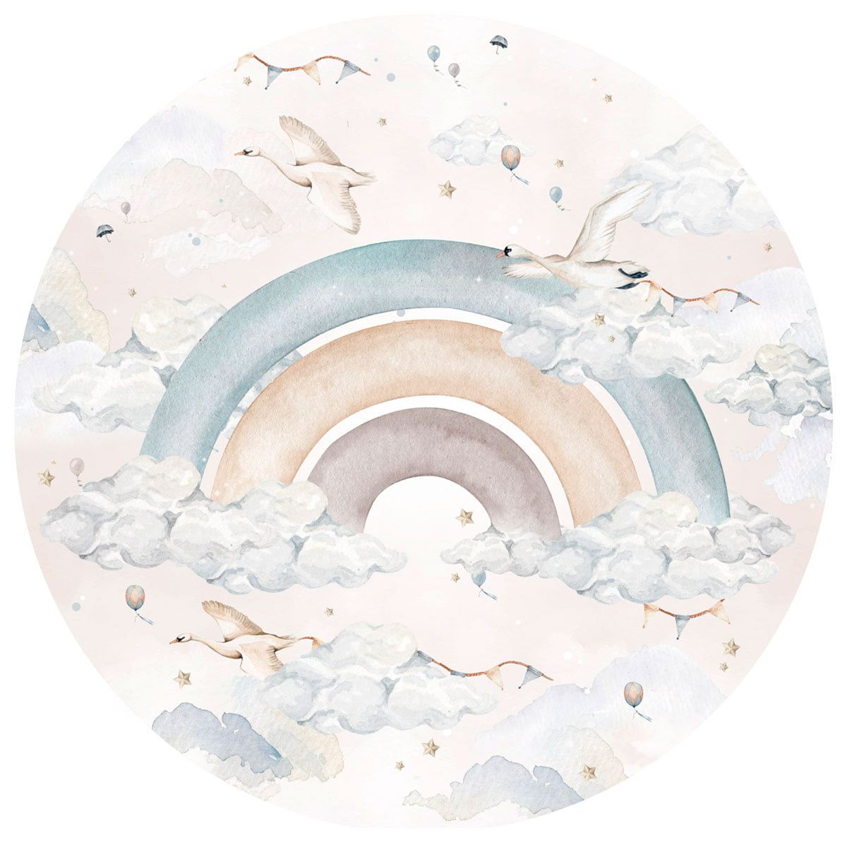 Rainbow In A Circle For Boys