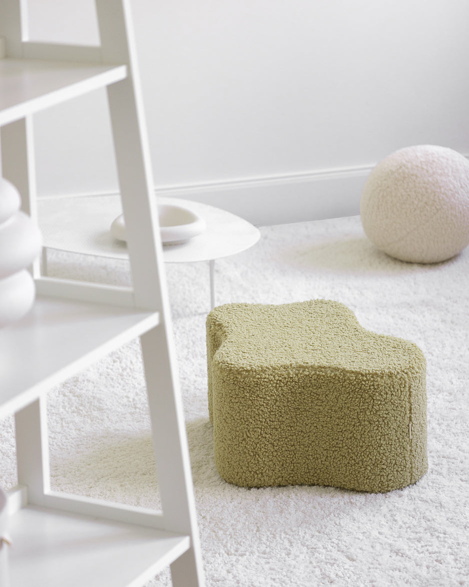 Wigiwama Matcha Cloud Pouffe - teddystof poef