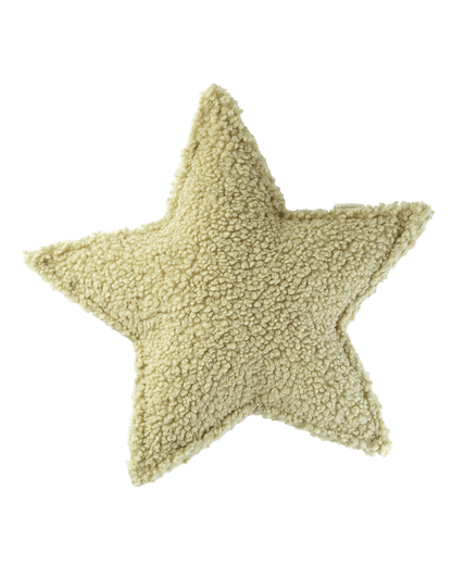 Wigiwama Matcha Star Cushion - teddystof kussen