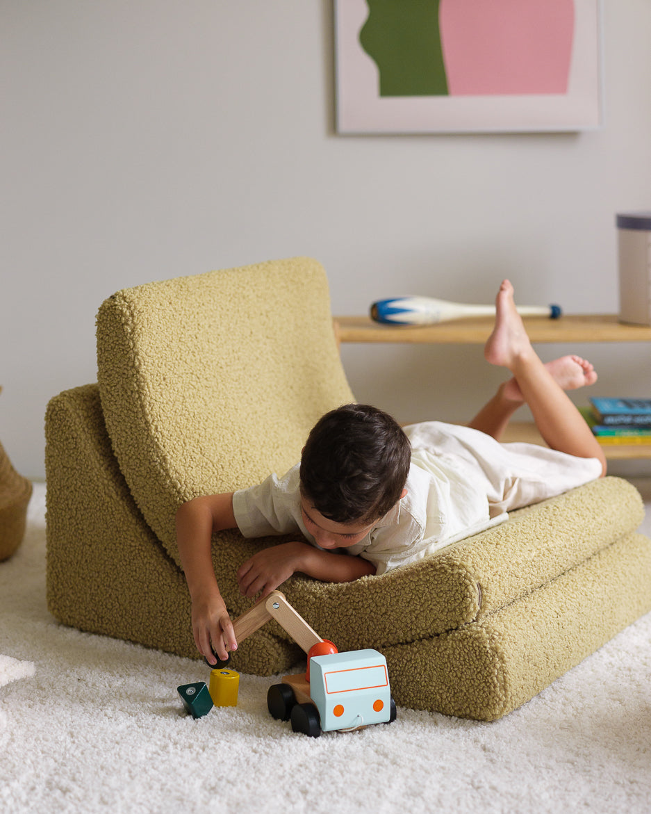 Wigiwama Matcha Moon Chair - teddystof loungestoel