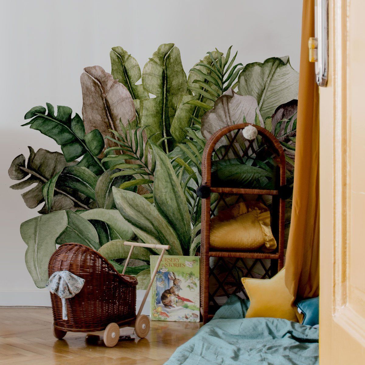 Dschungelfieber-Wandaufkleber für hinter das Bett