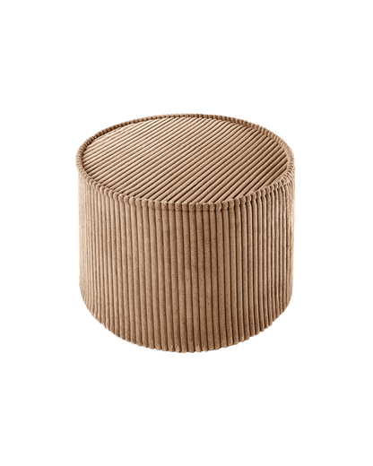 Wigiwama Toffee Pouffe - ribstof poef