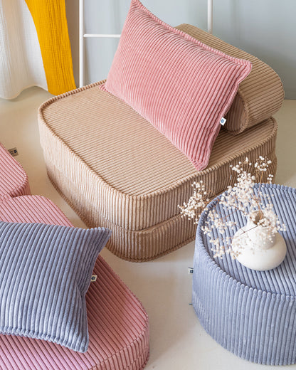 Pink Mousse Bolster