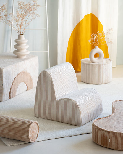 Wigiwama Marshmallow Cloud Chair - ribstof kinderstoel