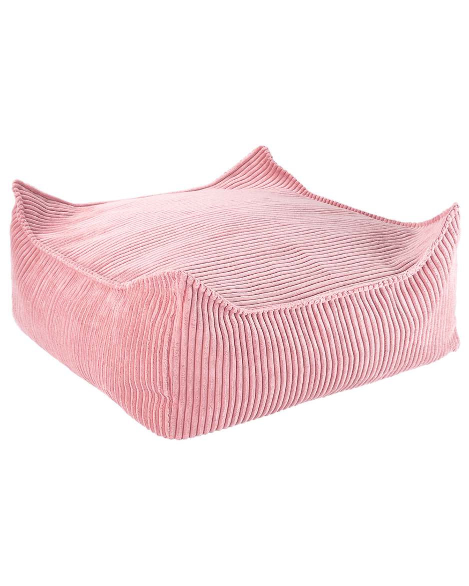 Pink Mousse Square Ottoman