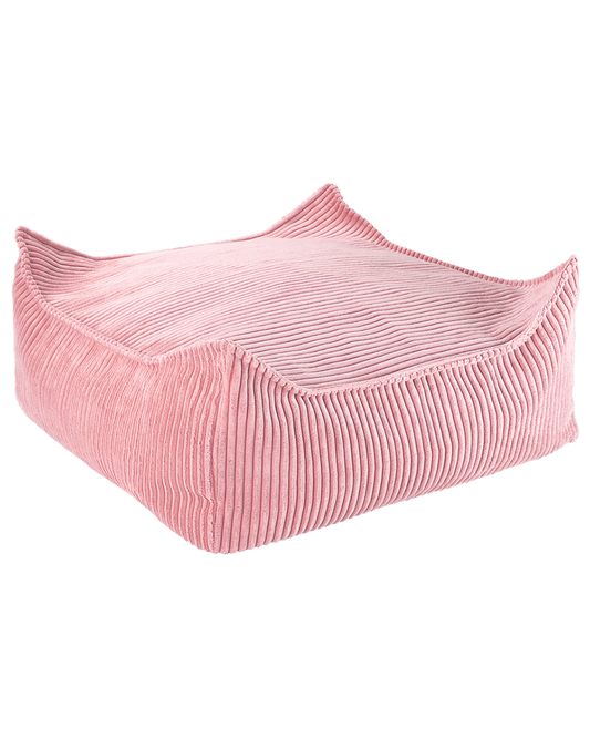 Pink Mousse Square Ottoman