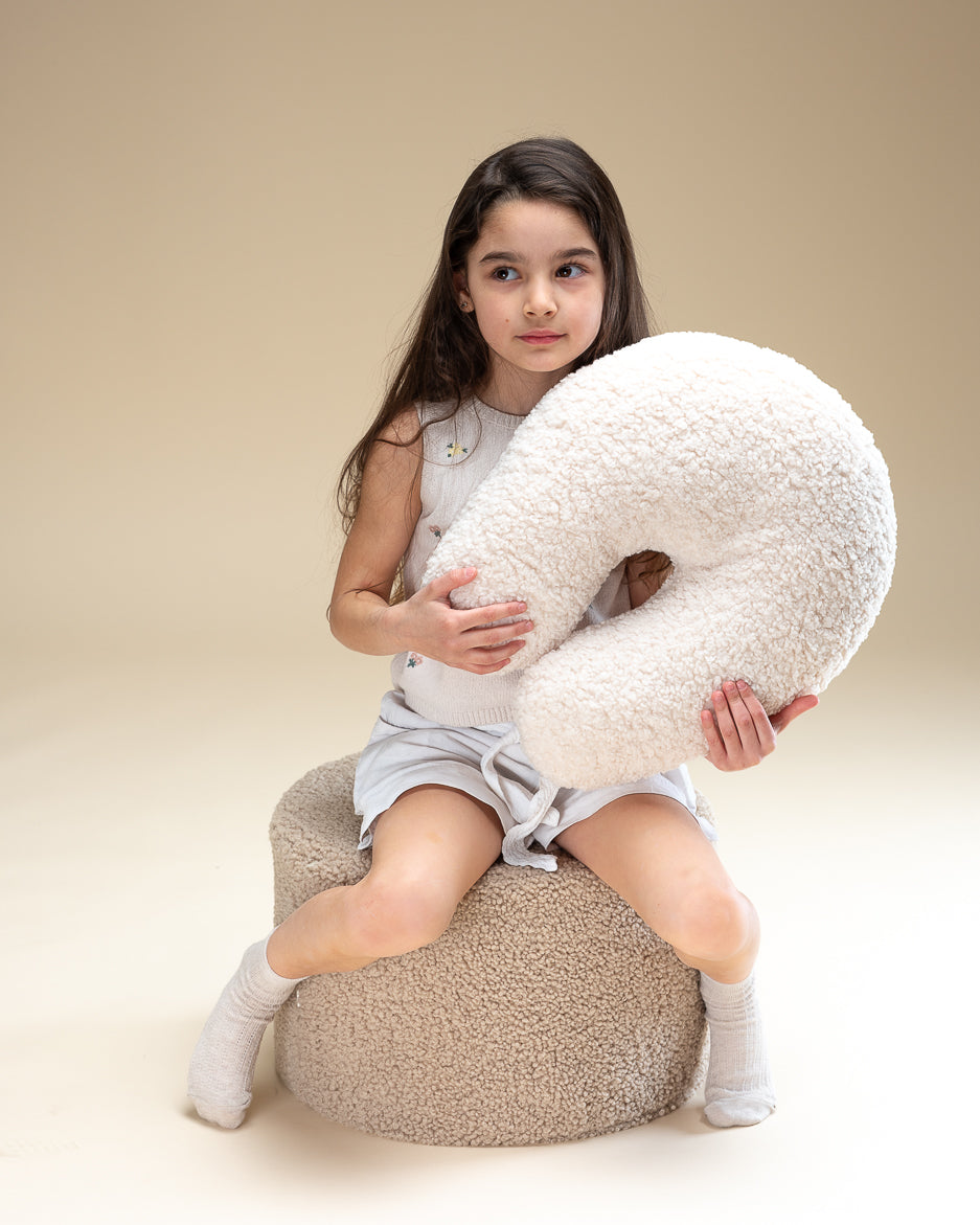 Wigiwama Biscuit Pouffe - teddystof poef