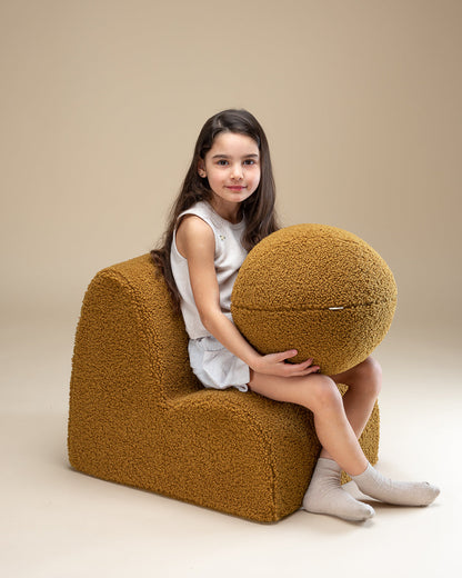 Wigiwama Cloud Chair Maple – Teddy-Stoffstuhl