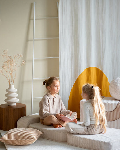 Wigiwama Marshmallow Flip Chair - ribstof kinderstoel