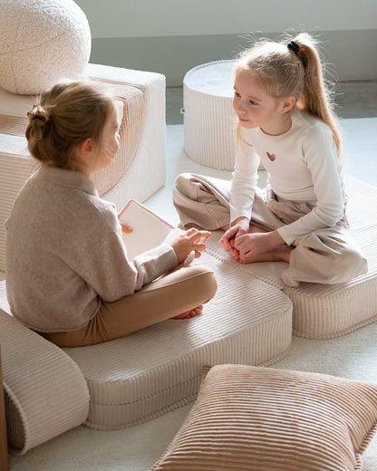 Wigiwama Marshmallow Flip Chair - ribstof kinderstoel