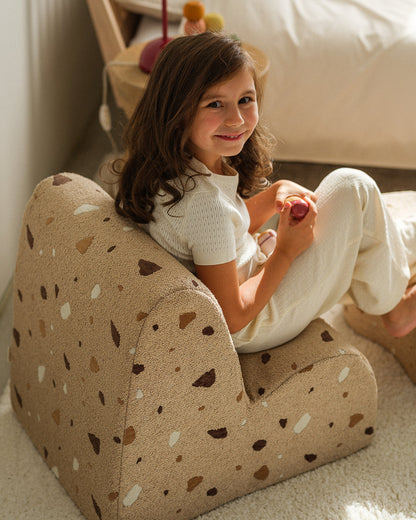 Wigiwama Terrazzo Sand Cloud Chair - geweven kinderstoel