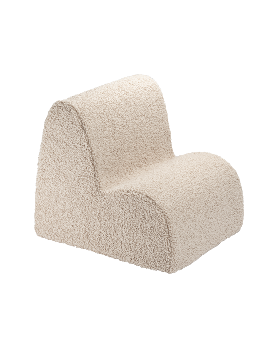 Wigiwama Cloud Chair Biscuit – Teddy-Stoffstuhl