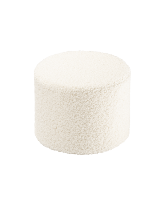 Wigiwama Cream White Pouffe - teddystof poef