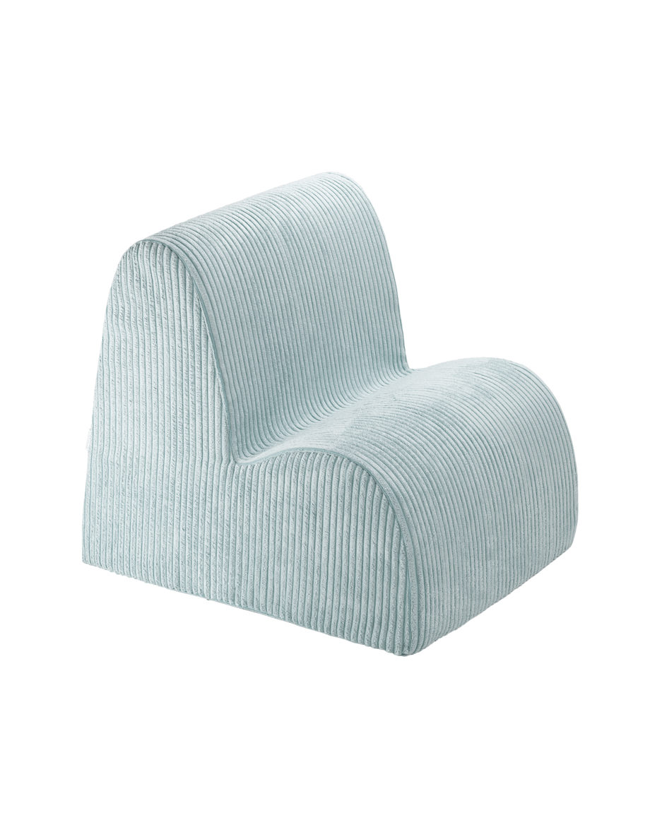 Wigiwama Cloud Chair Peppermint Green - ribstof kinderstoel