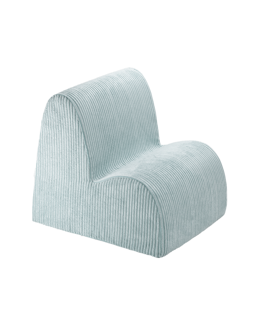 Wigiwama Peppermint Green Cloud Chair - ribstof kinderstoel