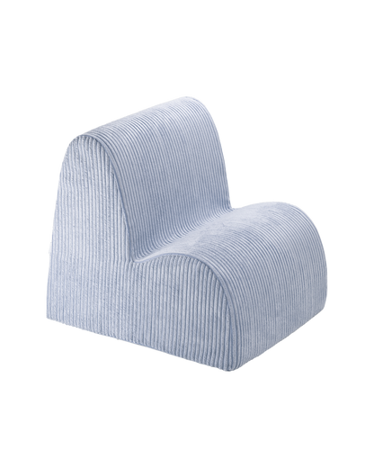 Wigiwama Blueberry Blue Cloud Chair  - ribstof kinderstoel