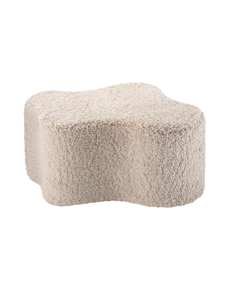 Wigiwama Biscuit Cloud Pouffe - teddystof poef